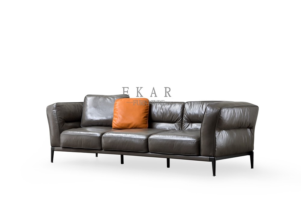 Home Latest Design Set 4 Seater Modern Leather Sofa
