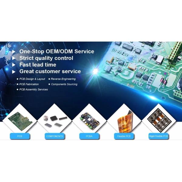 ENIG Surface FR4 Prototype Electronic PCB Board SMT 94V0 One Stop PCB Service