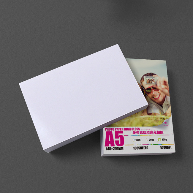 Single Glossy 230gsm Premium A5 Glossy Photo Paper