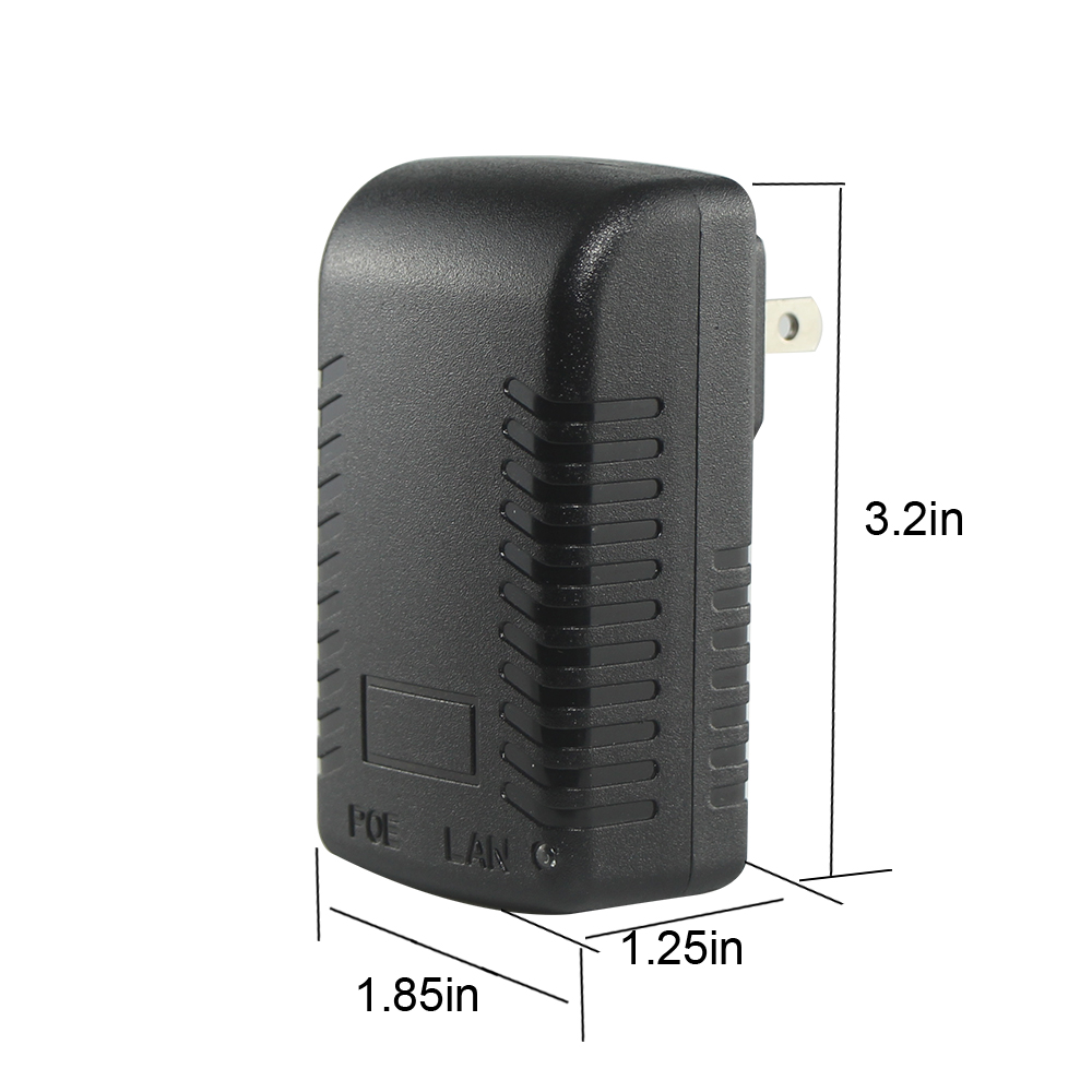 10/100Mbps POE Power Adapter 24V1A Switching Power Adapter EU Plug