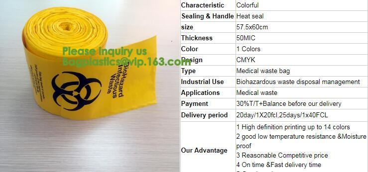 Lab, Hospital, Healthcare, Safety, Infectious, Medical Waste Disposal Warning Label Sterilization Indicate