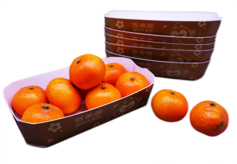 Folding Food Packing Boxes , Waterproof Cardboard Boxes For Fruits CMYK Printing