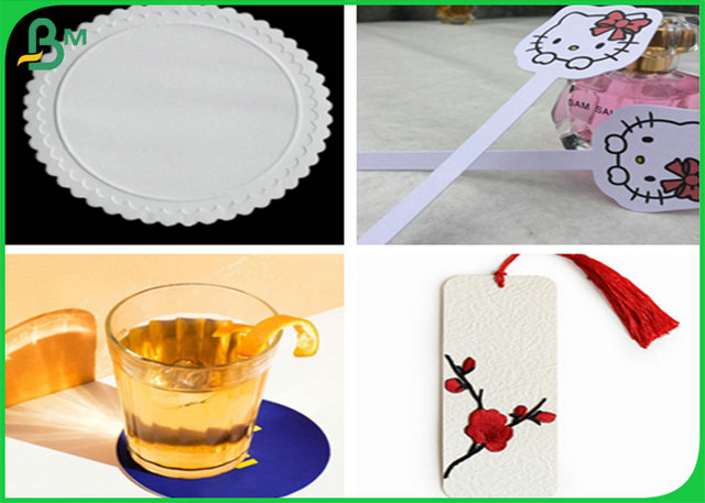 1mm thick non-slip white absorbent paper board for making beer mat 