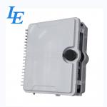 Outdoor 12 Cores Fiber Optic Distribution Box PC ABS Plastic Material CE