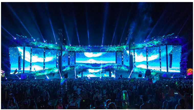 Turnkey Led Wall Set , Event Led Splicing Screen Publicidad Video Background