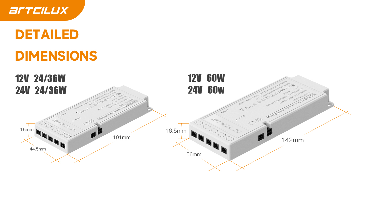 3- SEA Series 12V 24W Adapter Switching Constant Voltage DC Power Supply for LED Light