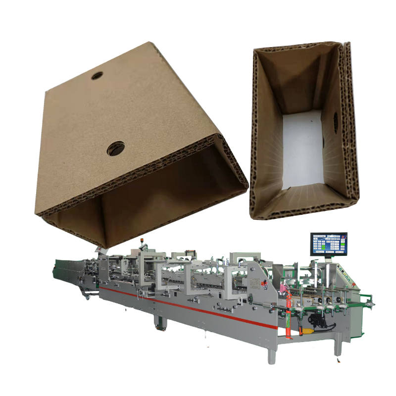 Video outgoing-inspection Provided Mini Box Folder Gluer Machine for Small Box Folding