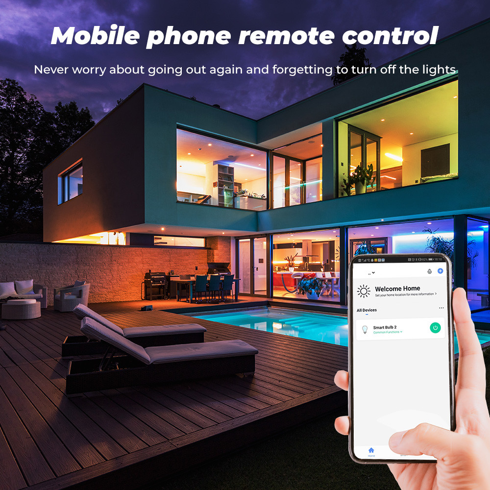 Tuya Zigbee 10W Smart Light Bulb E27 RGB LED Lamp Dimmable Timing Smart Life APP Voice Control For Google Home Alexa