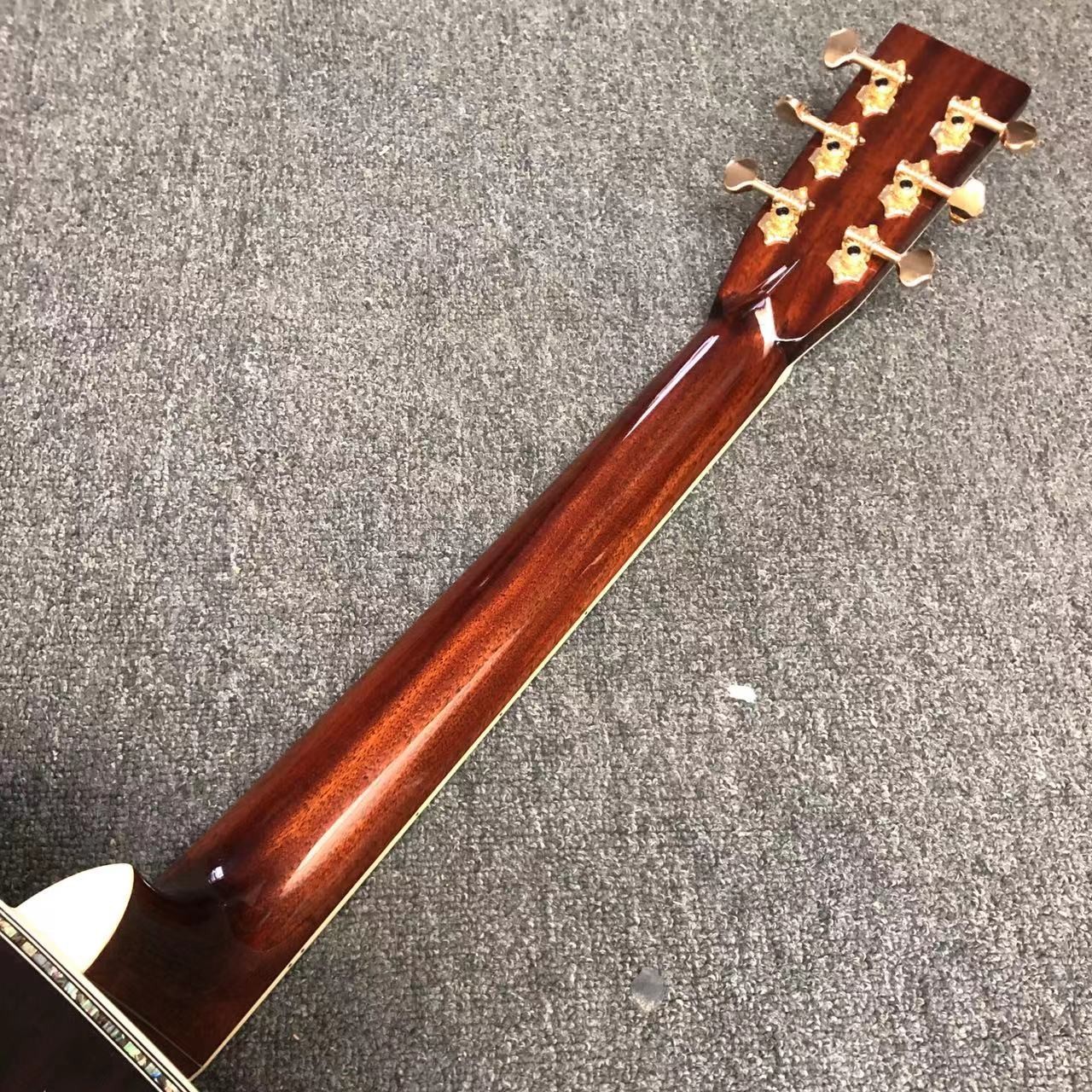Deluxe Solid Rosewood Back Side 41 Inch D100aa Type Spruce Engraved Acoustic Guitar Abalone Inlay