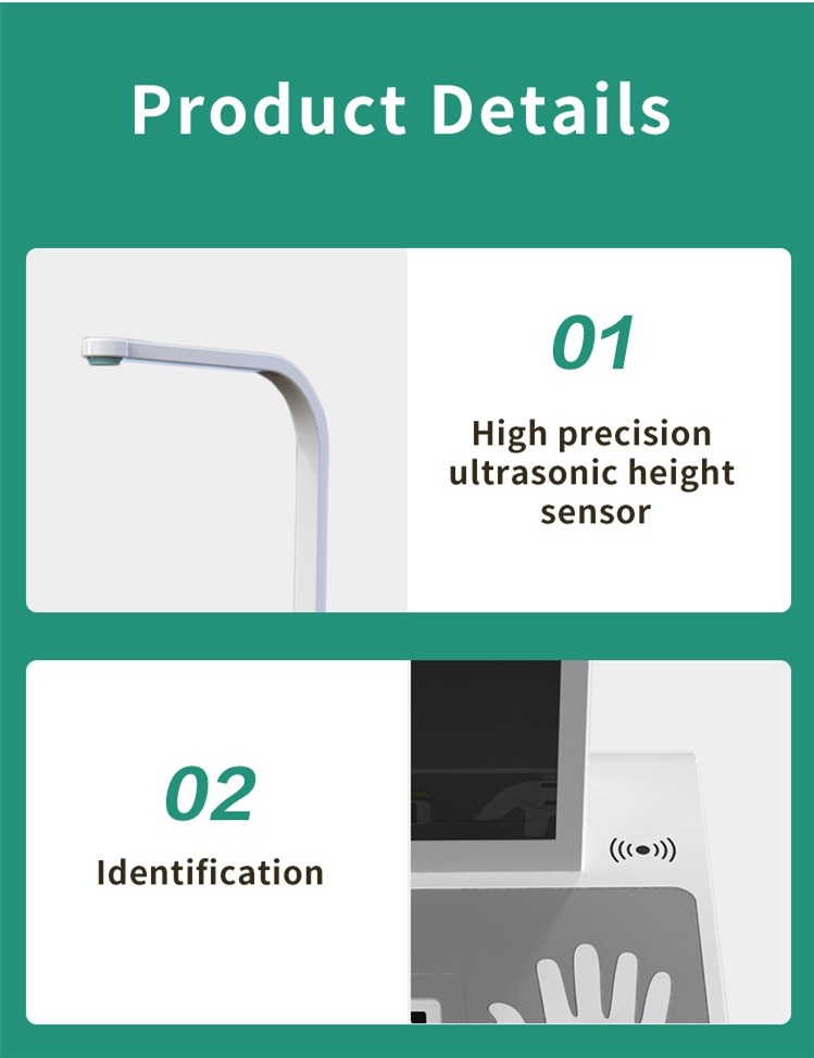 Blood Pressure Fast Health Care Kiosk With A4 Laser Printer Health Report