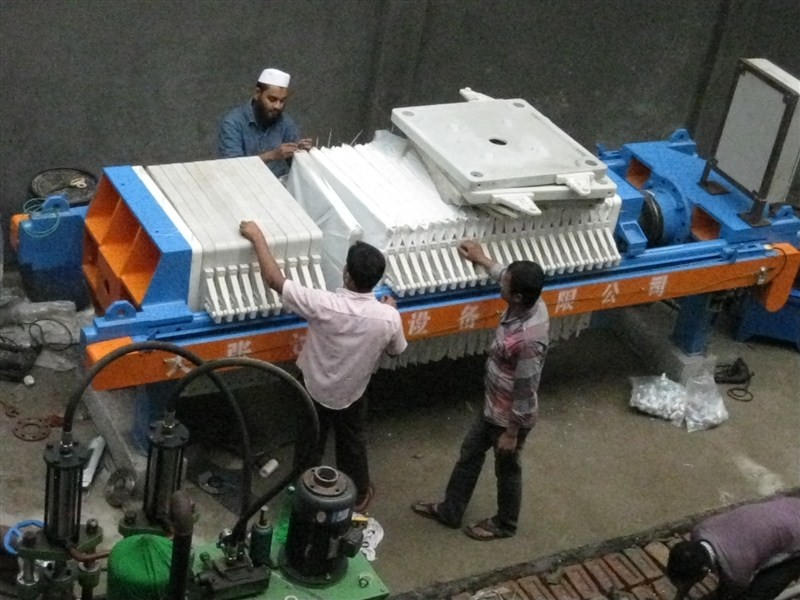 Pure Food Grade Polypropylene Industrial Filter Press For Liquid Solid Separation