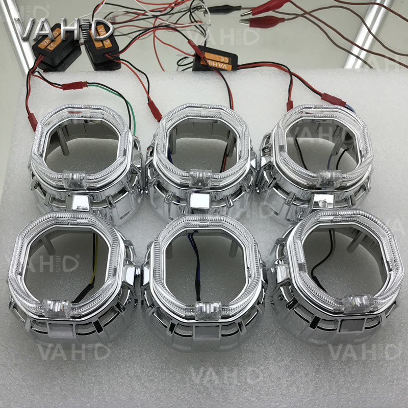 CH27S 2.5inch Square Crystal angel eye Bixenon Car hid xenon projector kit