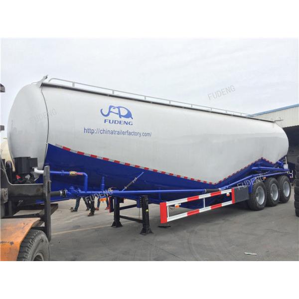 80 Tons Bulk Cement Tanker Trailer Mobile Horizontal Cement Fly Ash Silo Semi Trailer