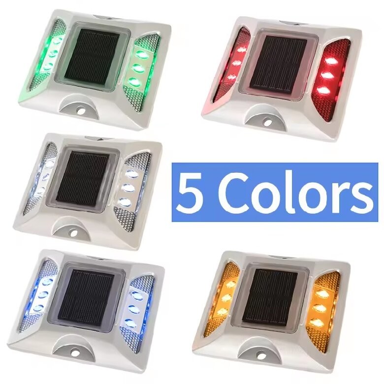 Solar Powered LED Road Stud Weather Resistant For Road Safety