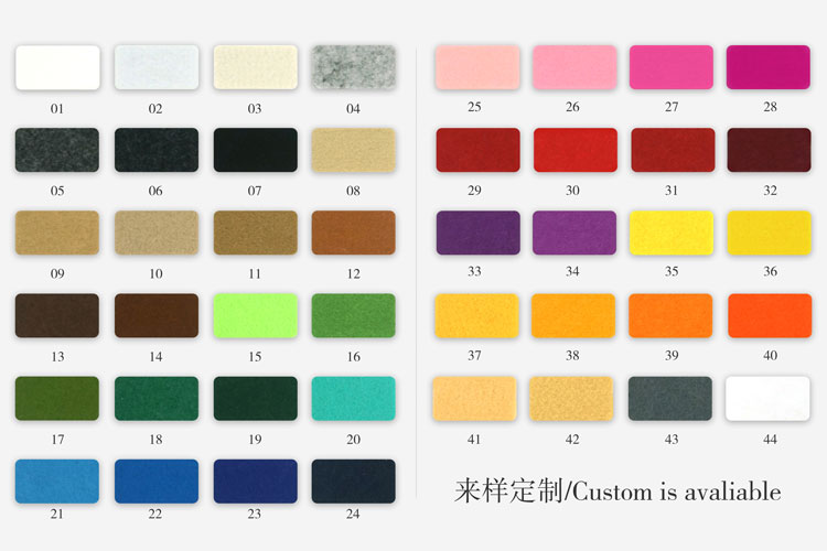 Custom Thickness Assorted Color Felt Fabric Sheets For Patchwork Sewing DIY Craft