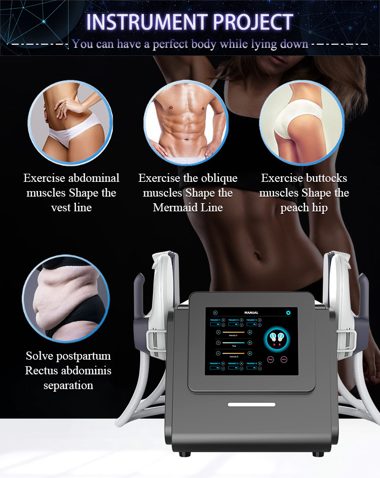 Dual Wave Body Sculpting Machine , Abdominal Fat Reduction Machine