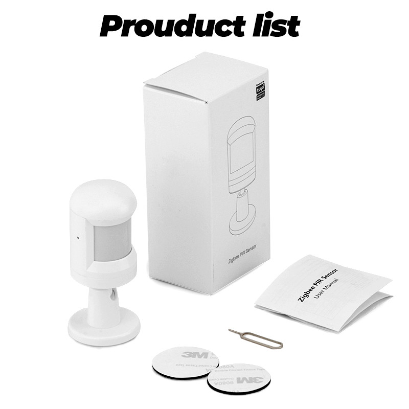 Zigbee PIR Motion Sensor Wireless Home Security System Tuya Zigbee 3.0 Smart Home Smart Life APP Detector Sensor