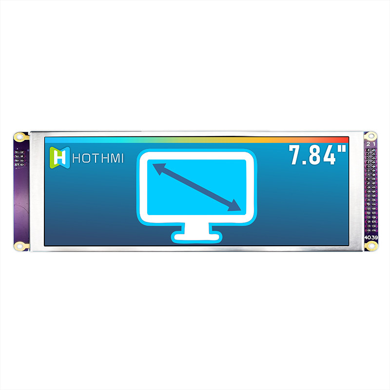 7.84 Inch Bar Style IPS TFT LCD Display 1280x400 MCU For Car Monitor