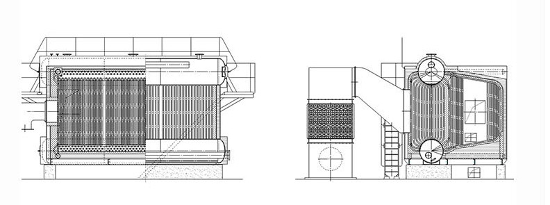 Low Calorific Fuel Gas Fired Hot Water Boiler Mechatronic Structure High Cooling Perormance
