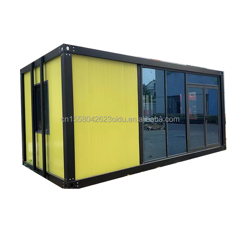 20ft 40ft Light Steel Container House Modern Design Prefab Camping Homes with Galvanized Steel Bending 180g and Steel Frame