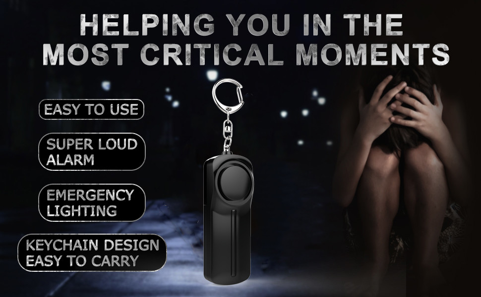 Self Defense Keychain Alarm 2021 Best Seller New Design Alarm With AAA Battery