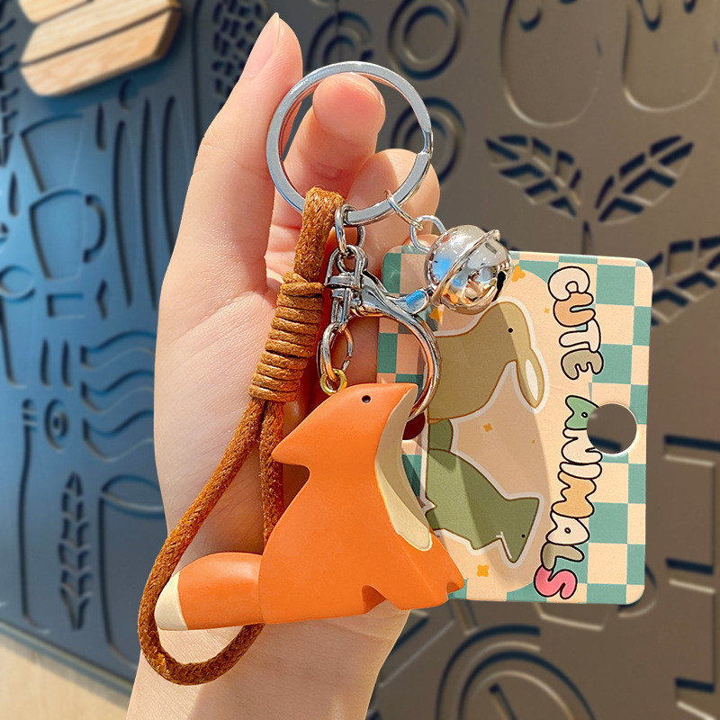 Cute Kawaii Anime Keychains Soft Silicone Key Chain Accessories for Women Girls Backpack