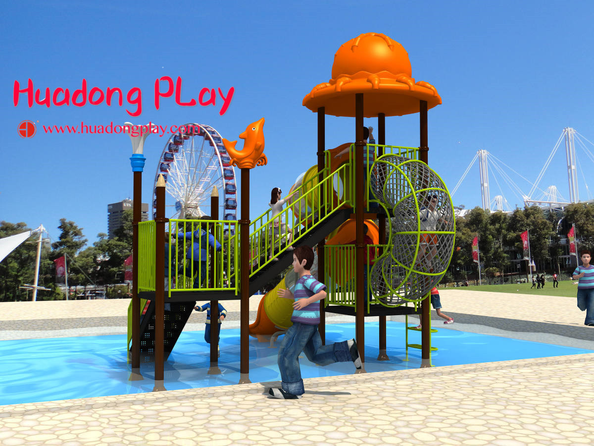 Promotional Water Park Playground Equipment Plastic Reliable Long Life Span