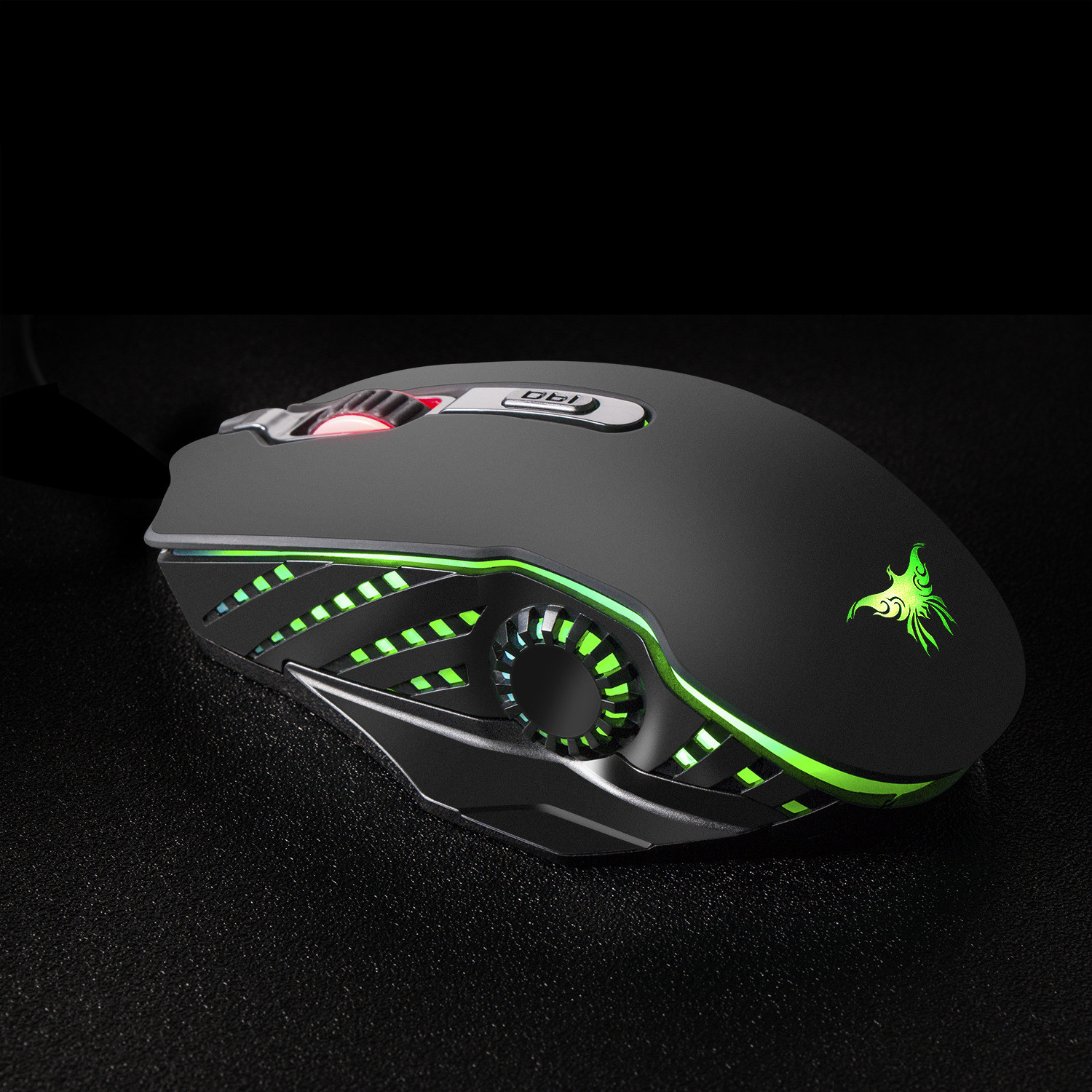 7 Keys 4 Adjustable DPI 50uA 2480MHZ CW200 3D Gaming Mouse