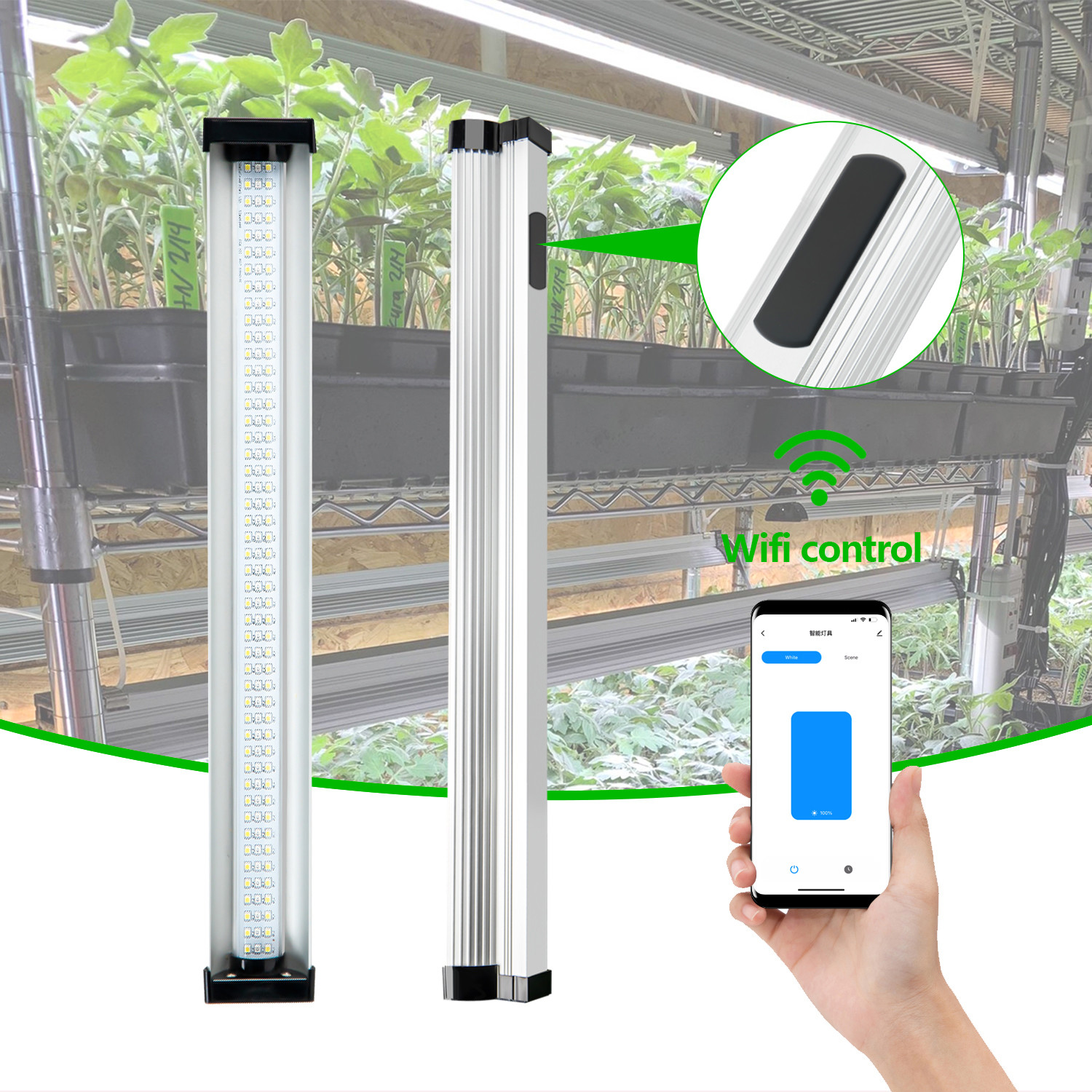 Buy cheap Smart Wifi Full Spectrum Grow Lamp App Control For Indoor Plants from wholesalers