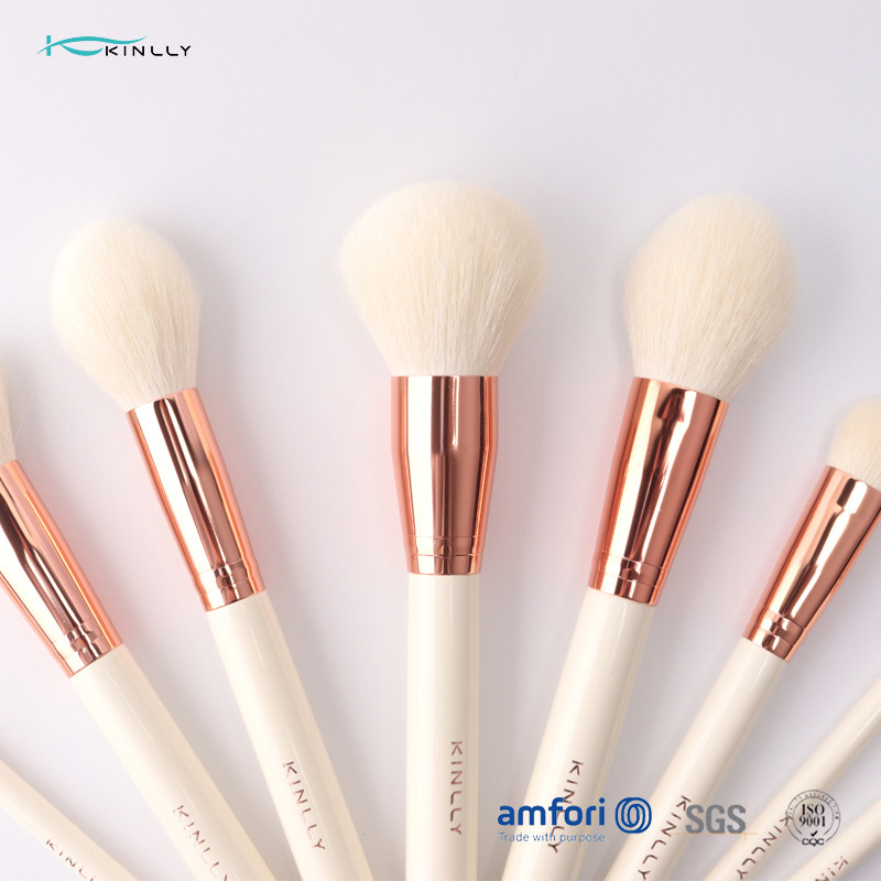 13pcs Shiny Aluminum ferrules Natural Hair Makeup Brush