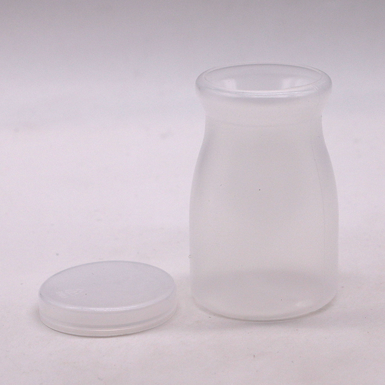 Customized Logo 100ml PP Round Pudding Bottle Perfect for Milk and High Temperature