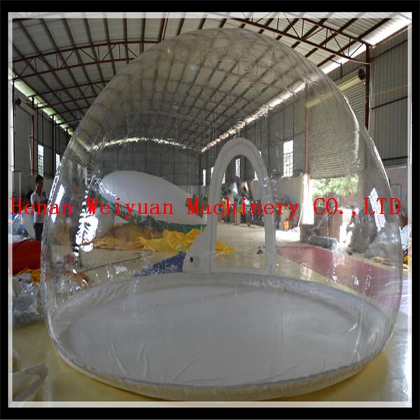 Advertising Christmas background inflatable snow globe 4M diamater PVC0.8mm