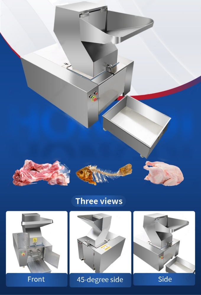 Crushed Chicken Bone Beef Meat Grinder Bone Crusher Stainless Steel 20-60KG/H