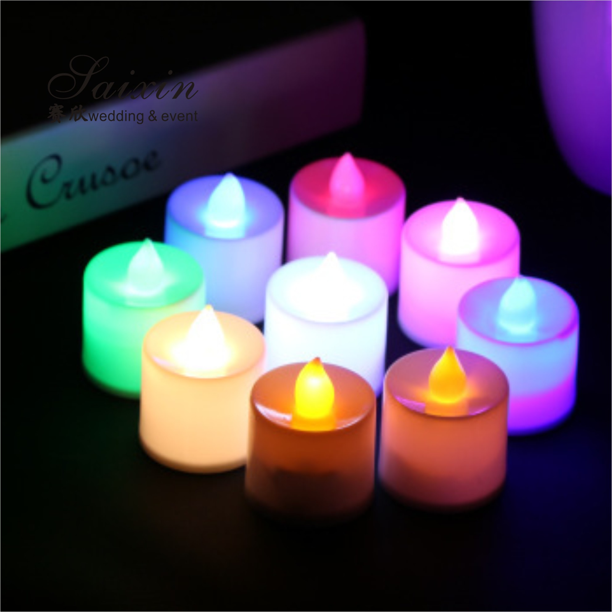 Wholesale remote control electric long LED taper candle for candle holder decoration weddings