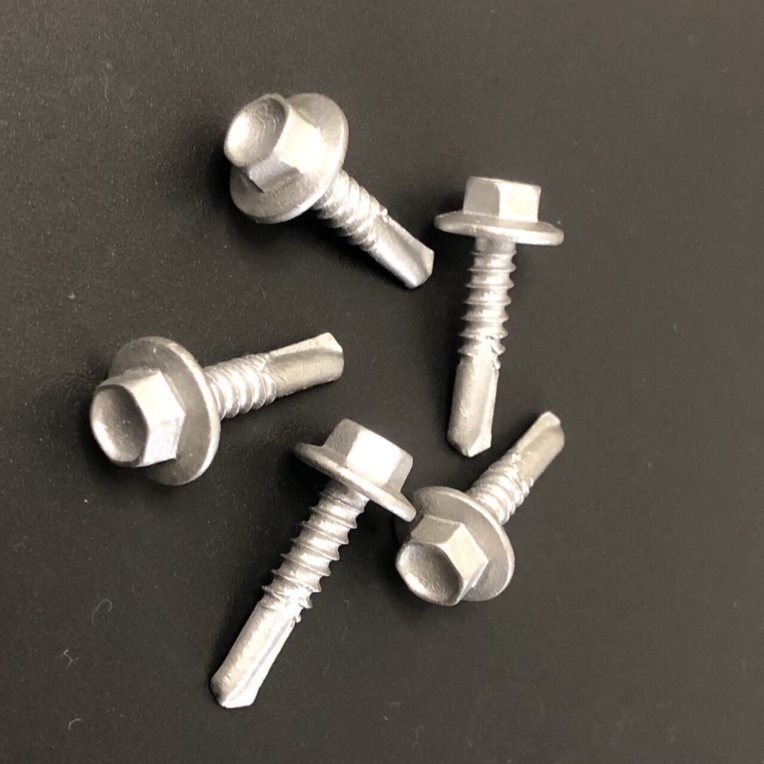 #12 Hex Socket Self Drilling Screws 25mm Self Tapping Sheet Metal Screws Tek Washer Head