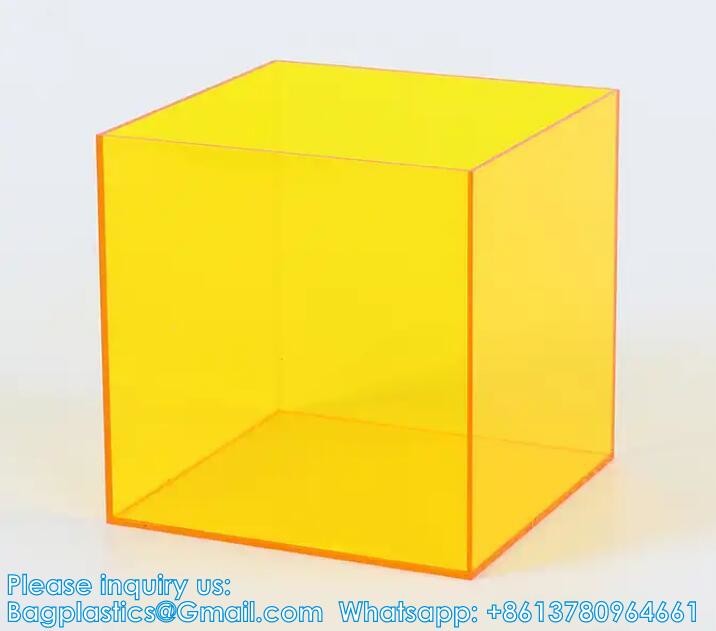Custom Size Acrylic 5 Face Box Acrylic Display Box Wholesale Transparent Acrylic Storage Box With Lid