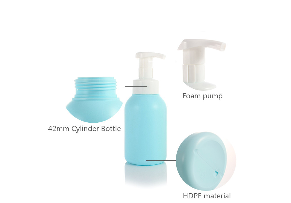 Plastic 204mm 16.9oz Facial Cleanser Foam Pump Bottle