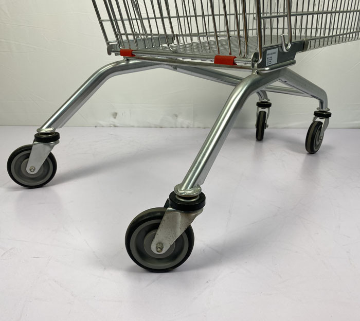 Large Capacity Supermarket Trolley 240L European Style Handcart For Family Shopping Metal Basket with Children Seat