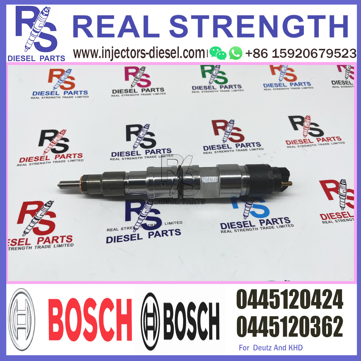 BOSCH Common Rail Diesel Injector 0445120362 0445120424 For Deutz KHD