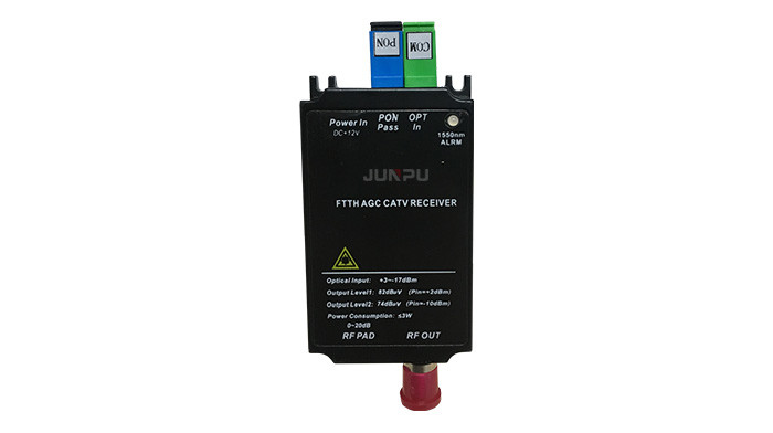WDM Catv FTTH Optical Receiver Node SC APC 12V Used For Gpon Triple Play Network