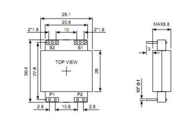 EL-25 150W Planar Power Transformer For Forward Converter Half / Full Bridge