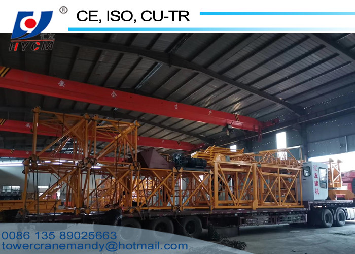 40m Freestanding Height Topless Tower Cranes QTP80(5515) Model Tower Crane 6tons Block Mast Section Self Climbing Crane