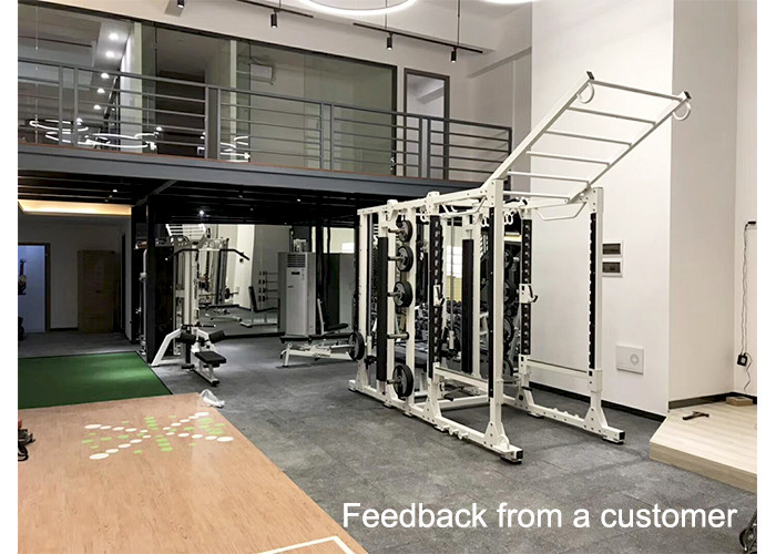 Professional Commercial Multi Station Gym Equipment , Cable Power Combo Rack Machine