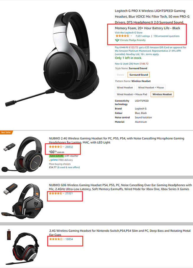 7.1 Surround Sound X6 Pro Wireless Gaming Headset for PS4 Free Gifts Sample Included