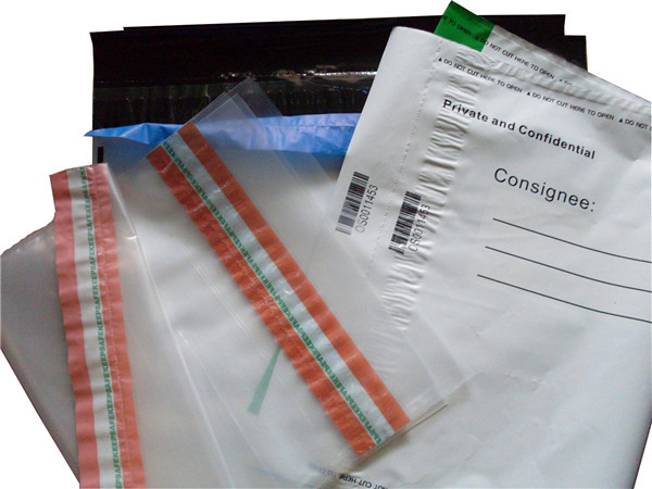 PE LDPE Tamper Evident Security Bags Pouch Seal For Food Packaging