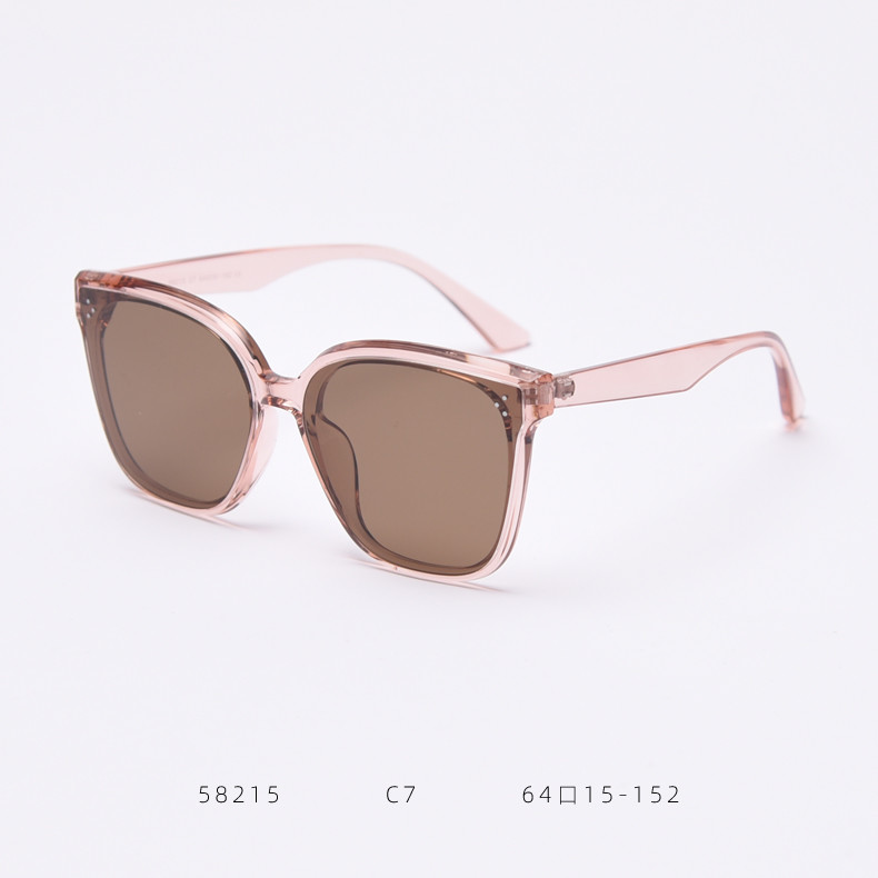 Women Retro Big Frame Square TR90 Sunglasses Trendy Polarized Men