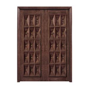 Buy cheap Apartment Modern Solid Wood Entrance Doors Residential ISO9001 product