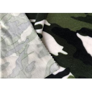 Camouflage Print One Side Brushed 240GSM Soft Plush Fabric