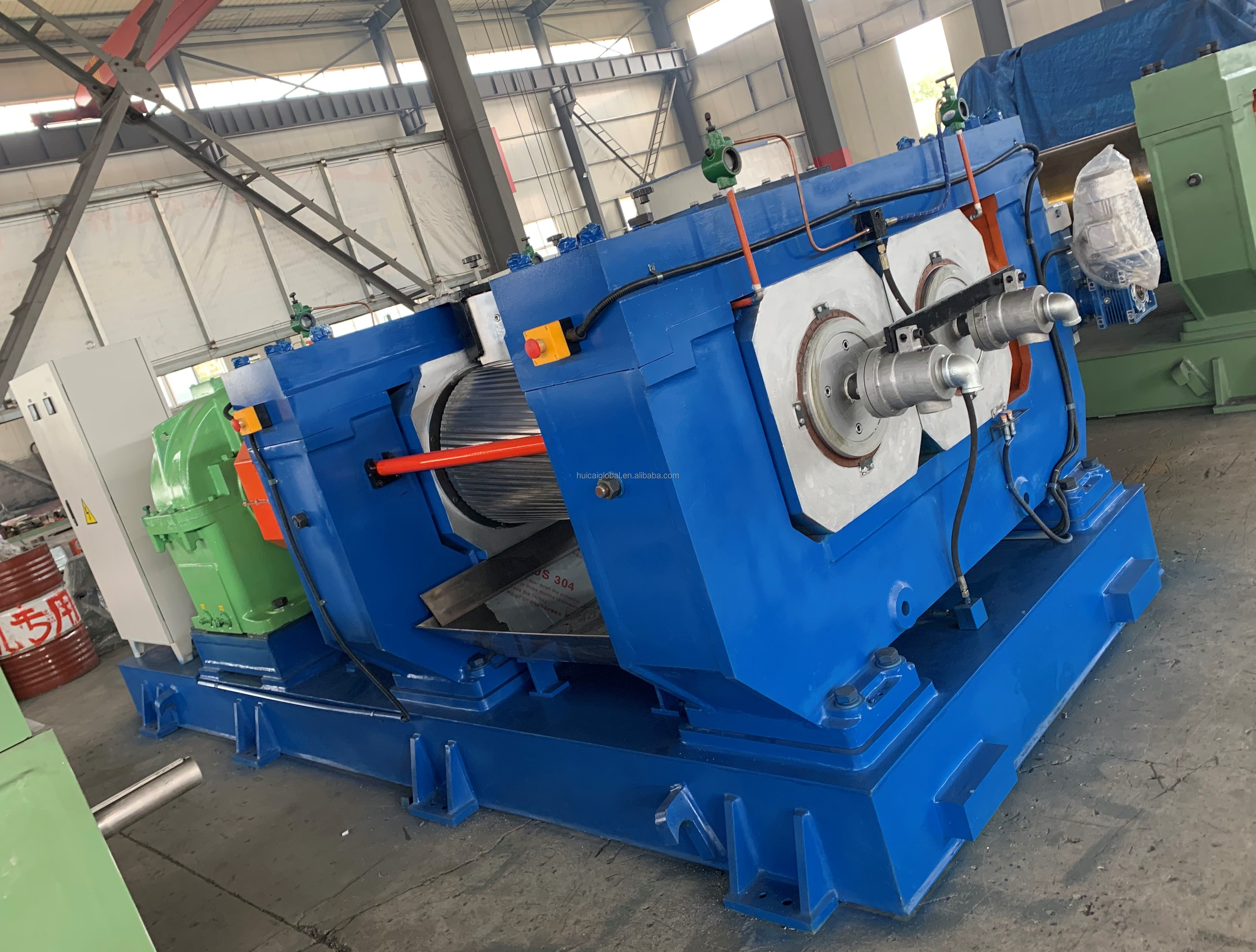 CE ISO9001 Approved Rubber Mill Crush Mill Automatic Tyre Recycling Machine 20000kg