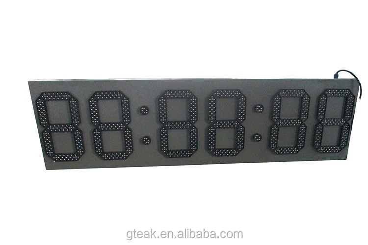 big 6 digit 7 segment led display 12 inch giant customised led 7 segment display for time clock outdoor
